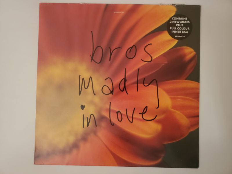 Bros Madly in Love vinyl record